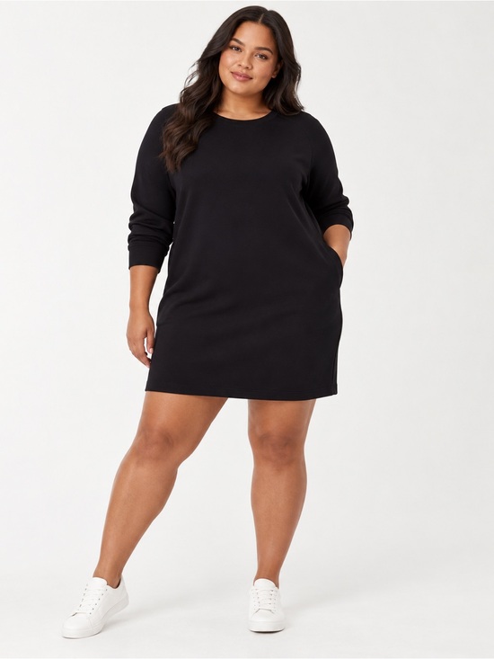 SPANX Dresses & Skirts - Spanx AirEssentials Crew Neck Dress black air essentials long sleeve size 2X